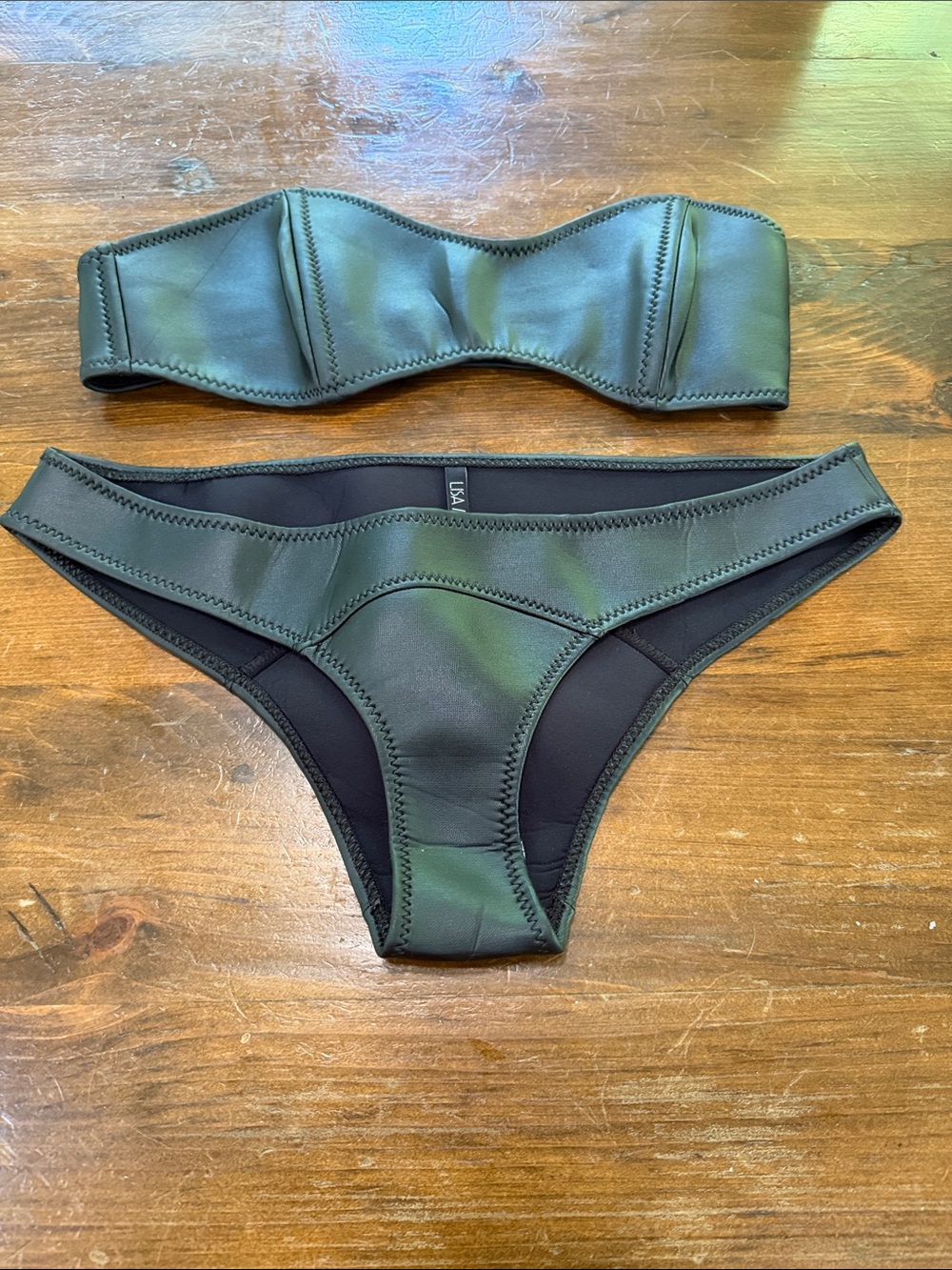 Lisa Marie Fernandez faux leather Bikini